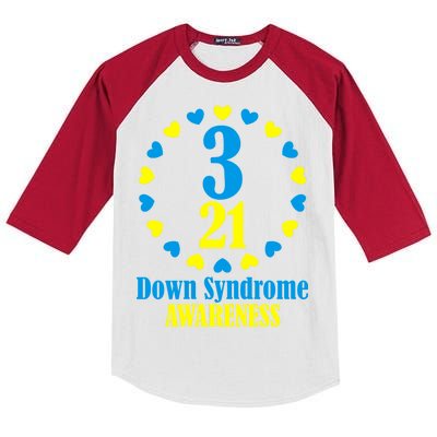 Down Syndrome Awareness Kids Colorblock Raglan Jersey