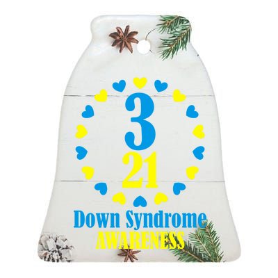 Down Syndrome Awareness Ceramic Bell Ornament