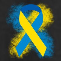 Down Syndrome Awareness Blue & Yellow Ribbon Trucker Hat