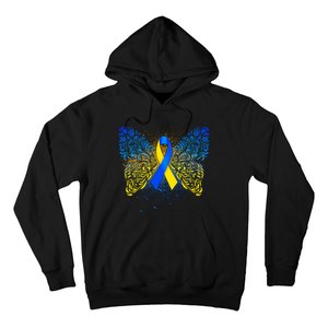 Down Syndrome Awareness Butterfly Ribbon Hoodie