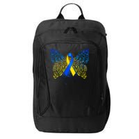 Down Syndrome Awareness Butterfly Ribbon City Backpack