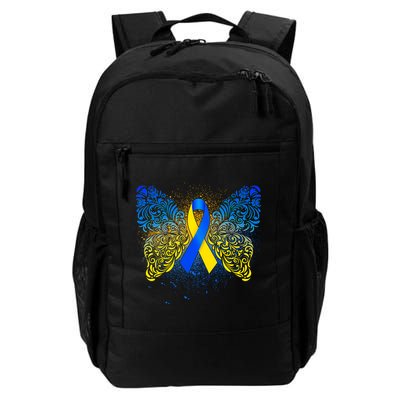 Down Syndrome Awareness Butterfly Ribbon Backpack