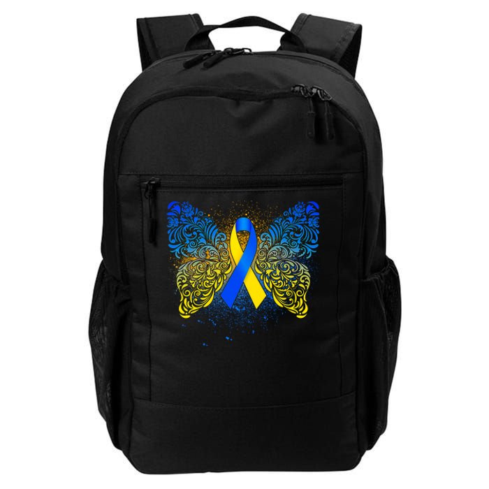 Down Syndrome Awareness Butterfly Ribbon Daily Commute Backpack