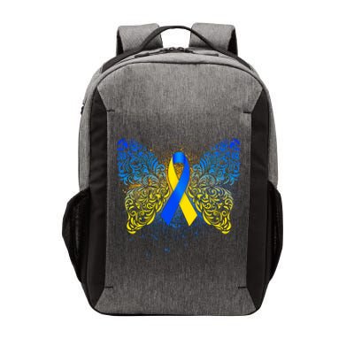 Down Syndrome Awareness Butterfly Ribbon Vector Backpack