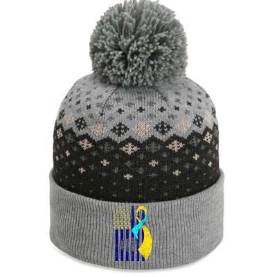 Down Syndrome Awareness Flag The Baniff Cuffed Pom Beanie