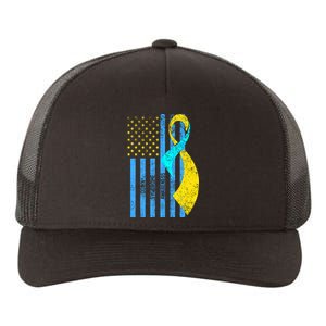 Down Syndrome Awareness Flag Yupoong Adult 5-Panel Trucker Hat