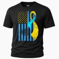 Down Syndrome Awareness Flag Cooling Performance Crew T-Shirt