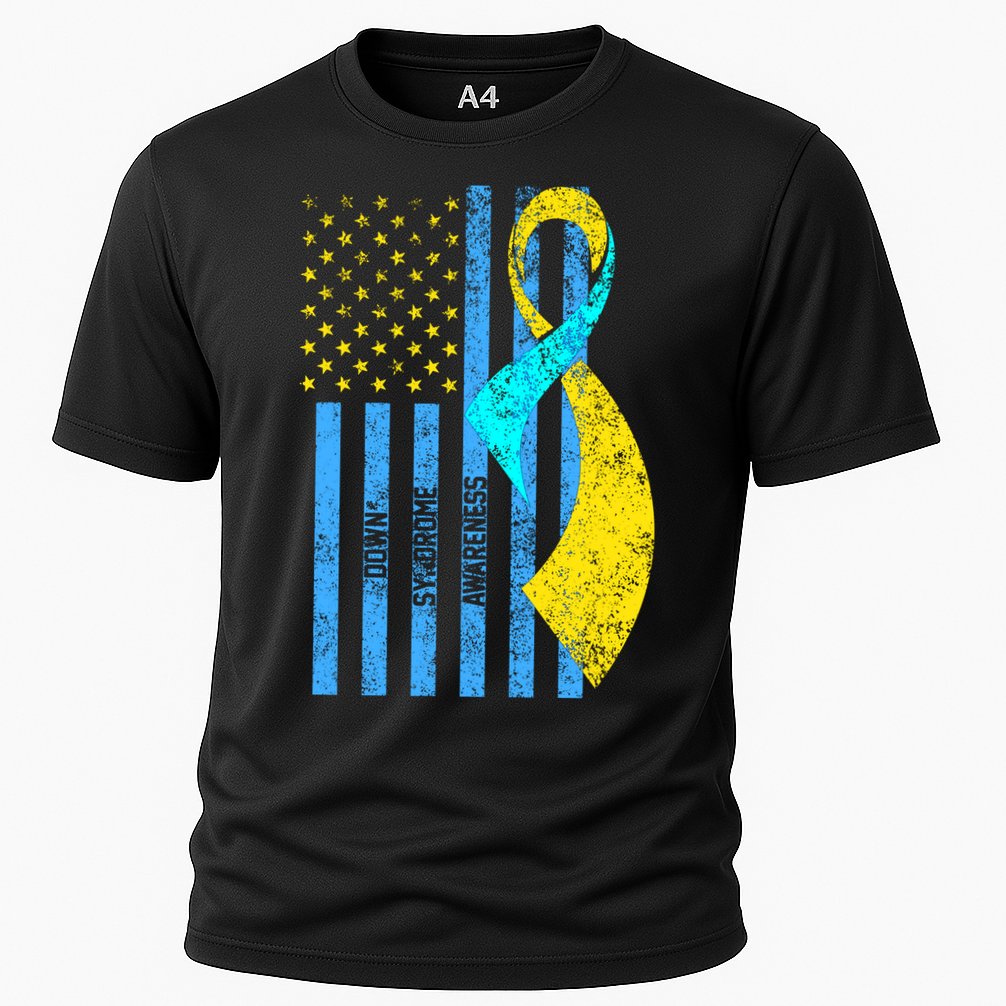 Down Syndrome Awareness Flag Cooling Performance Crew T-Shirt