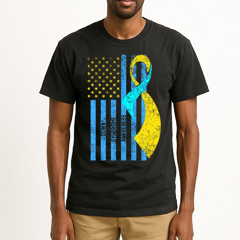 Down Syndrome Awareness Flag Tall T-Shirt