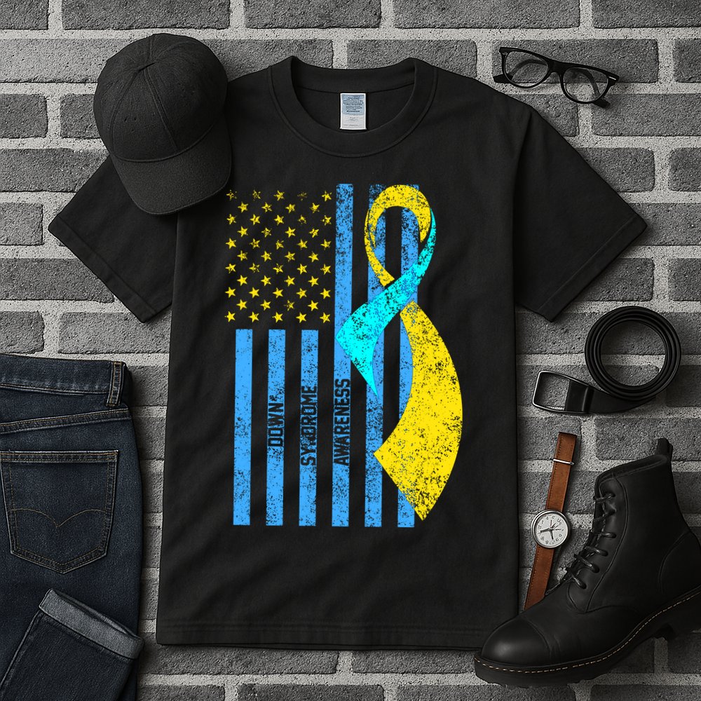 Down Syndrome Awareness Flag Tall T-Shirt