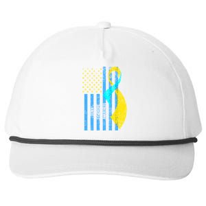 Down Syndrome Awareness Flag Snapback Five-Panel Rope Hat