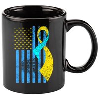 Down Syndrome Awareness Flag 11oz C Handle Ceramic Mug
