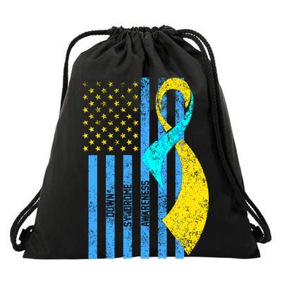 Down Syndrome Awareness Flag Drawstring Bag