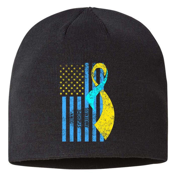 Down Syndrome Awareness Flag Sustainable Beanie