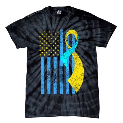 Down Syndrome Awareness Flag Tie-Dye T-Shirt
