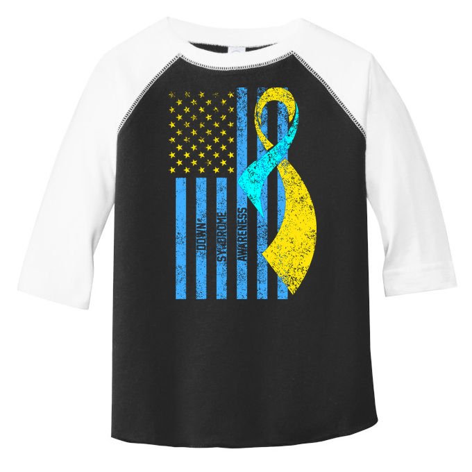 Down Syndrome Awareness Flag Toddler Fine Jersey T-Shirt