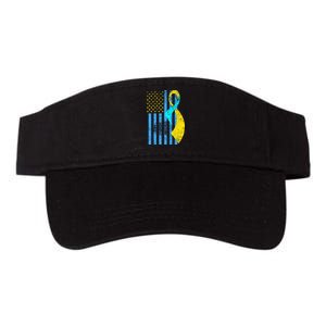 Down Syndrome Awareness Flag Valucap Bio-Washed Visor