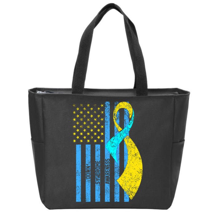 Down Syndrome Awareness Flag Zip Tote Bag