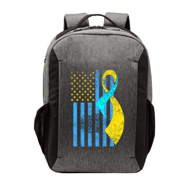 Down Syndrome Awareness Flag Vector Backpack