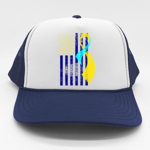 Down Syndrome Awareness Flag Trucker Hat