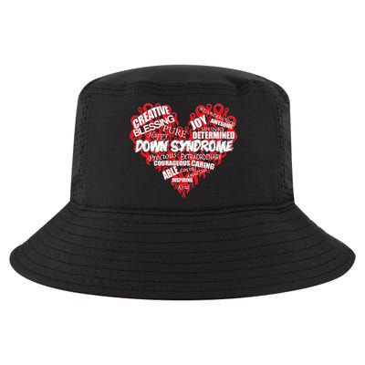 Down Syndrome Awareness Heart Cool Comfort Performance Bucket Hat