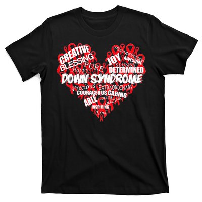 Down Syndrome Awareness Heart T-Shirt