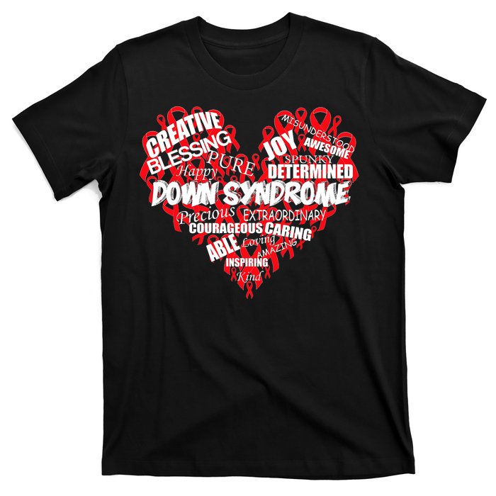 Down Syndrome Awareness Heart T-Shirt