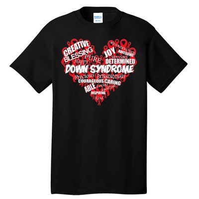 Down Syndrome Awareness Heart Tall T-Shirt