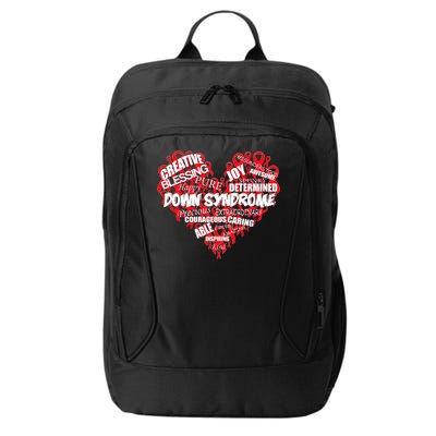 Down Syndrome Awareness Heart City Backpack