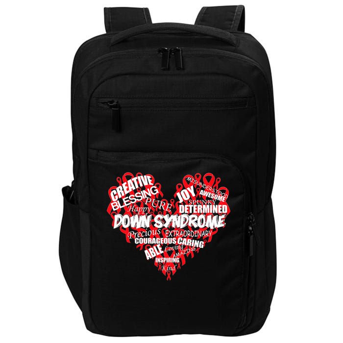 Down Syndrome Awareness Heart Impact Tech Backpack