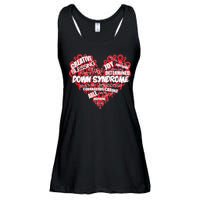 Down Syndrome Awareness Heart Ladies Essential Flowy Tank