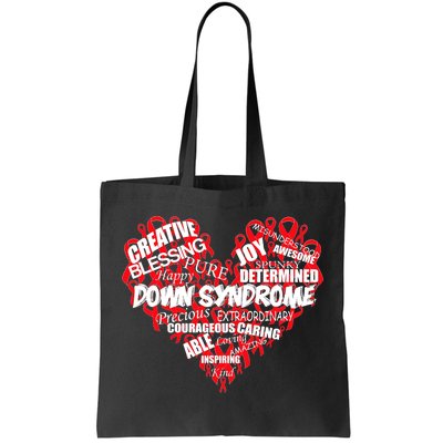 Down Syndrome Awareness Heart Tote Bag