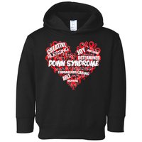 Down Syndrome Awareness Heart Toddler Hoodie