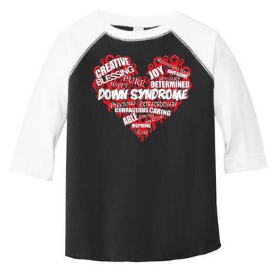 Down Syndrome Awareness Heart Toddler Fine Jersey T-Shirt