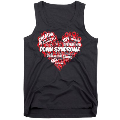 Down Syndrome Awareness Heart Tank Top