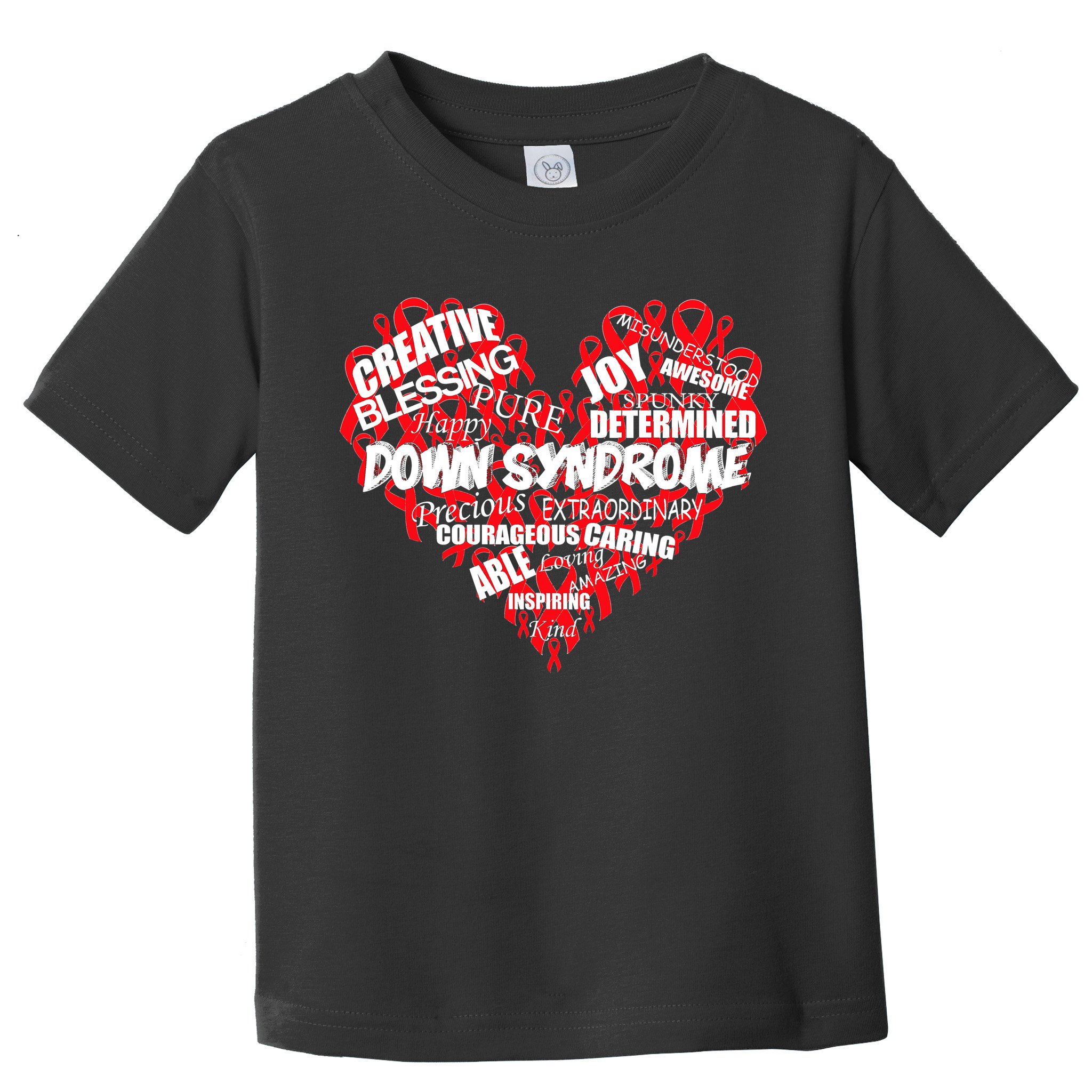 Down Syndrome Awareness Heart Toddler T-Shirt