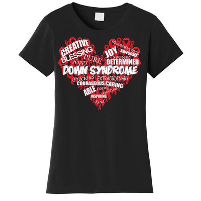 Down Syndrome Awareness Heart Women's T-Shirt