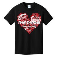 Down Syndrome Awareness Heart Kids T-Shirt