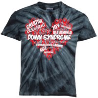 Down Syndrome Awareness Heart Kids Tie-Dye T-Shirt