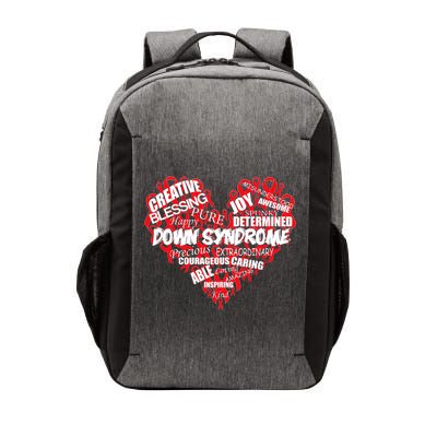 Down Syndrome Awareness Heart Vector Backpack