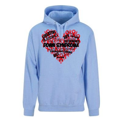 Down Syndrome Awareness Heart Unisex Surf Hoodie