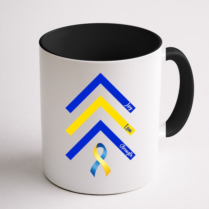 Down Syndrome Awareness Joy Love Strength  Mug