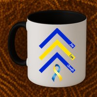 Down Syndrome Awareness Joy Love Strength  Mug