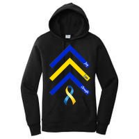 Down Syndrome Awareness Joy Love Strength  Women's Pullover Hoodie