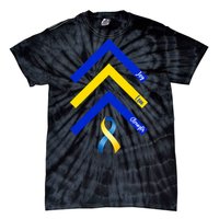 Down Syndrome Awareness Joy Love Strength  Tie-Dye T-Shirt