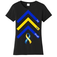 Down Syndrome Awareness Joy Love Strength  Women's T-Shirt