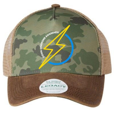 Down Syndrome Awareness Lightning Bolt Legacy Tie Dye Trucker Hat