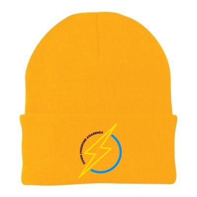 Down Syndrome Awareness Lightning Bolt Knit Cap Winter Beanie