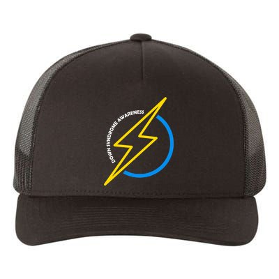 Down Syndrome Awareness Lightning Bolt Yupoong Adult 5-Panel Trucker Hat