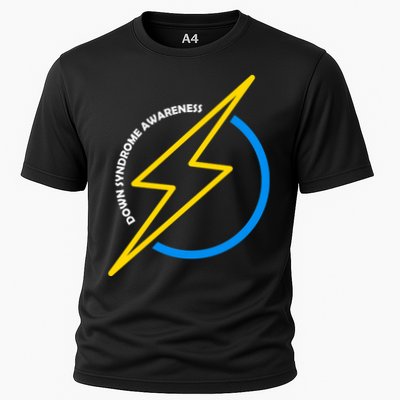 Down Syndrome Awareness Lightning Bolt Performance Shirt